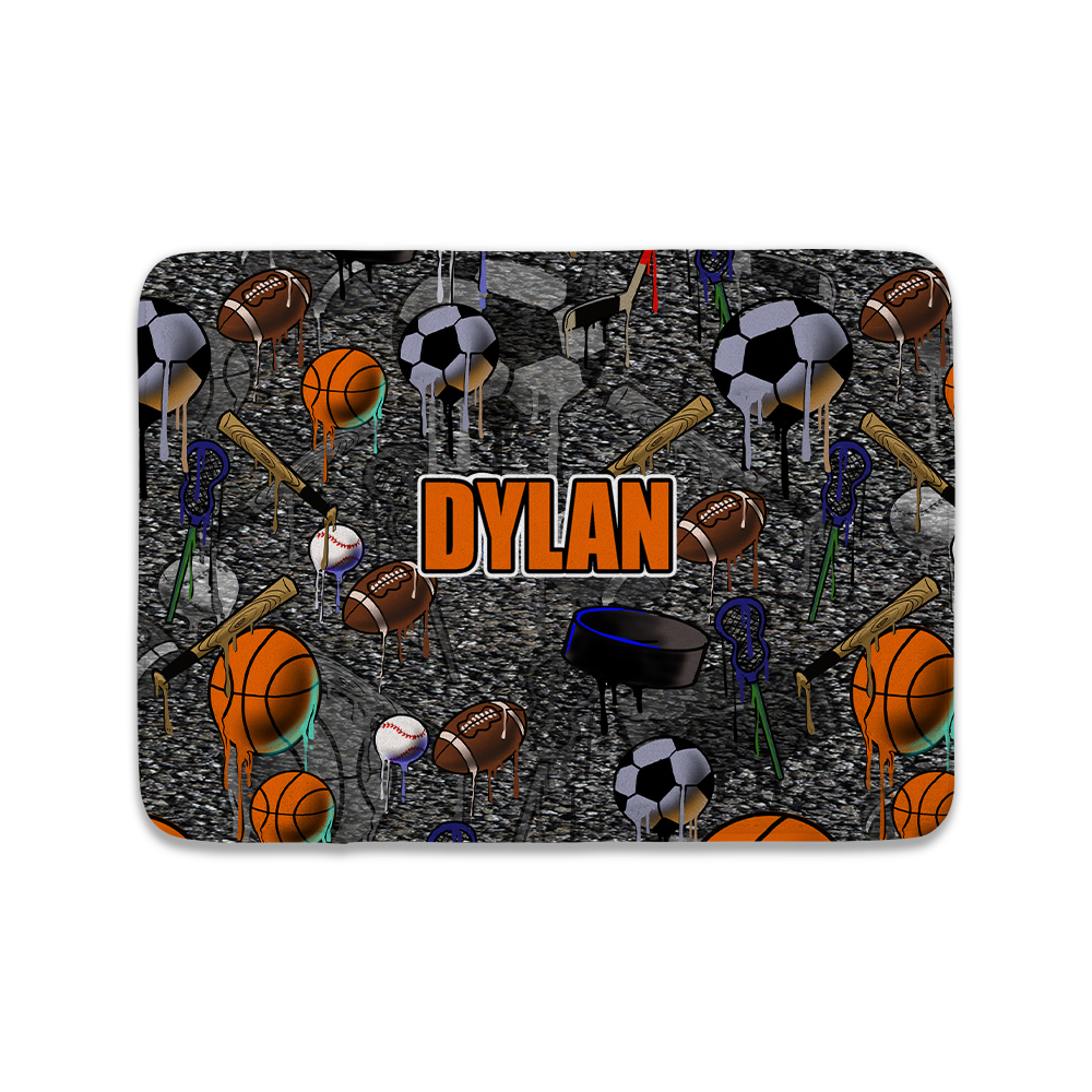 PERSONALIZED FLOOR MAT-SPORT DRIP